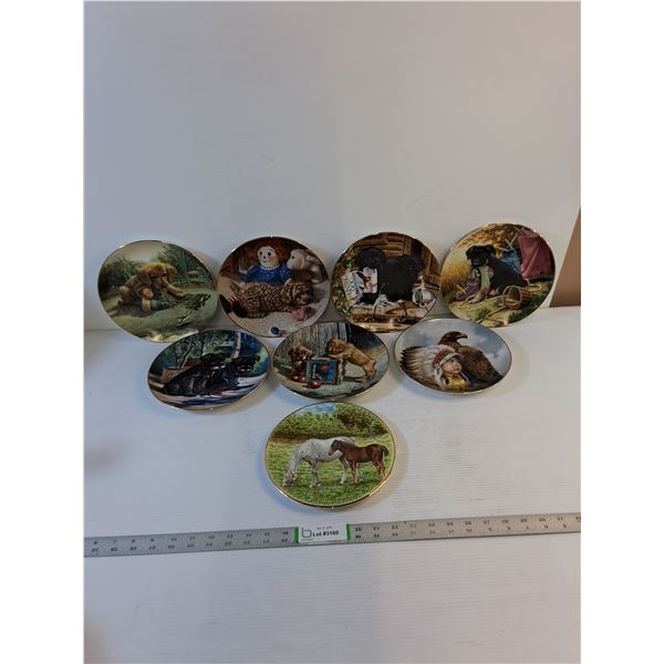 Decorative/Collector Plates  - (6)  Puppy Playtime Collection  (2) Perillo/Staffordshire