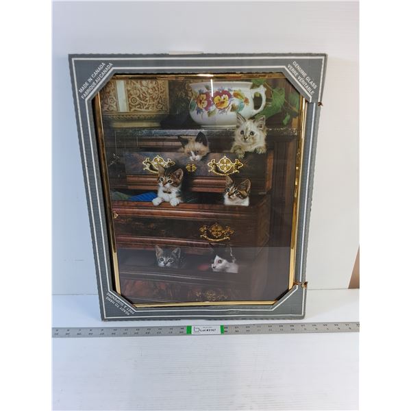 Wall Decor - Vintage Cat Deco (20" x 16")
