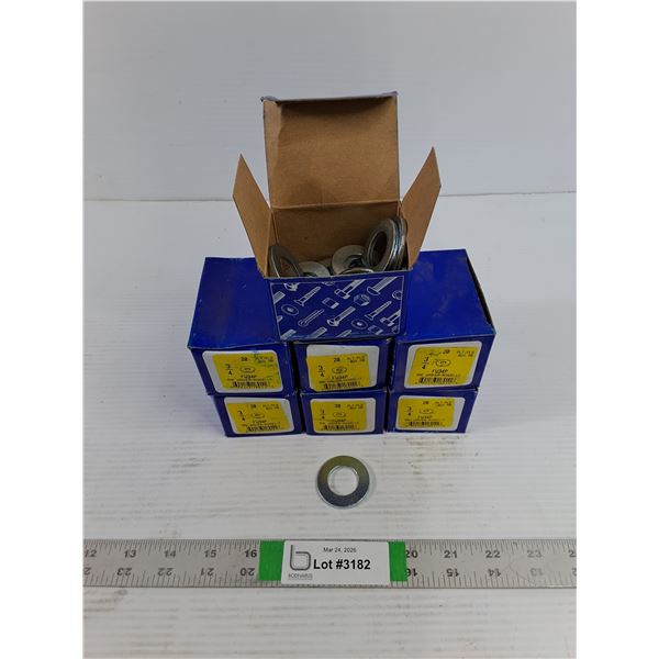 (140) 3/4" Flat Washer 20/Box  - Plated