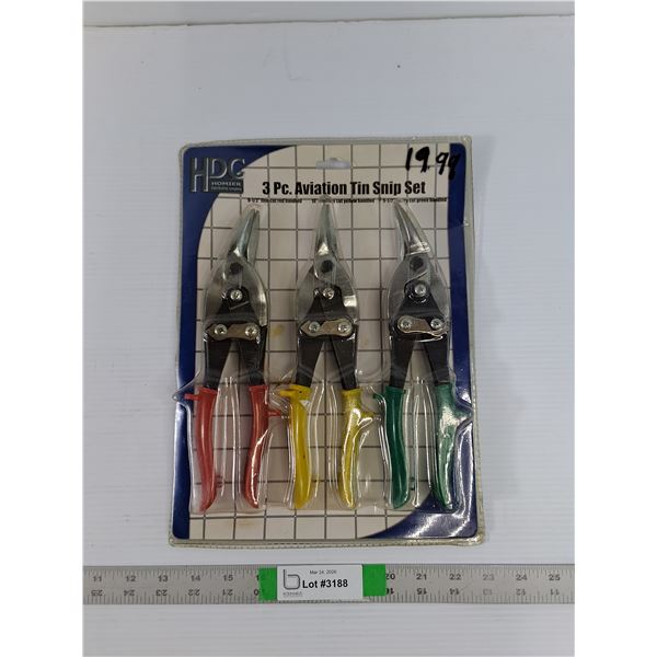 (3) Tin Snips - New-In-Package