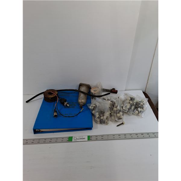 Assorted  - 3/8" x 1 1/2" Hex Nylon (225 Approx) Solder, Pulley, Misc.