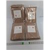 Image 1 : (4) Curtain Panels - 50" x 95" - Light Fawn - New-In-Box