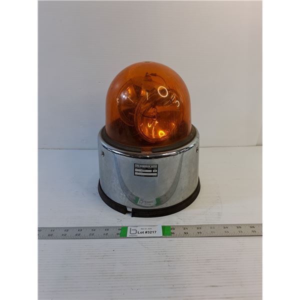 Vintage - Dominion Auto 12V Beacon Light - 10" Base - Orange - As Is