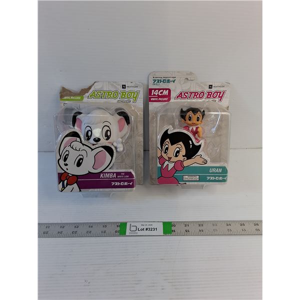 (2) Astroboy - Figurines (Kimba, Uran) As Is