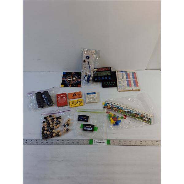 Vintage Game Pieces - Monopoly Card Set, Sorry Cards, Nintendo Advance Games (Ms. Pac-Man, Pac-Man)