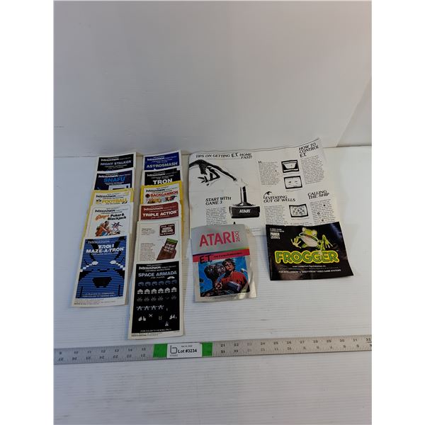 Vintage Video Games (Atari / Intellivision) Assorted Manuals/Instructions