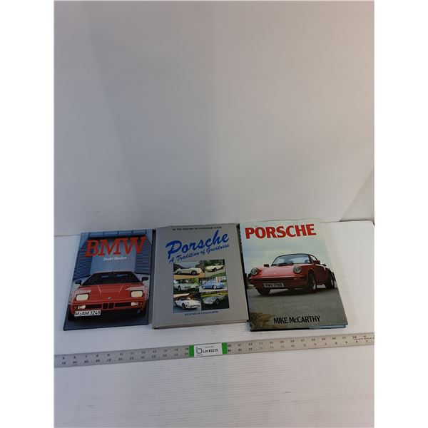 (3) Books  - Porsche, BMW
