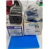 Image 2 : Assorted  - Taillight Assembly, Wipers, Wallpaper, Misc Auto Parts, Sign, Vintage Lock/Picture - PU