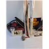 Image 6 : Assorted  - Taillight Assembly, Wipers, Wallpaper, Misc Auto Parts, Sign, Vintage Lock/Picture - PU