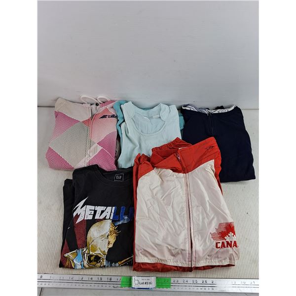 (5) Assorted Clothing - Vintage Canada Windbreaker, Misc.
