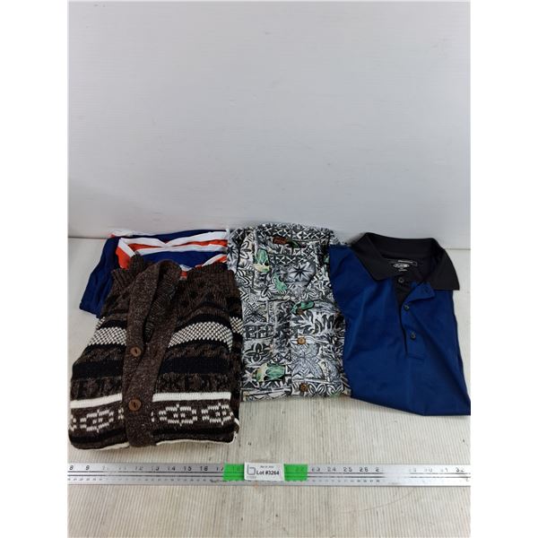 (4) Assorted Clothing  - Vintage Men's 'Sears' Sweater ,Misc.