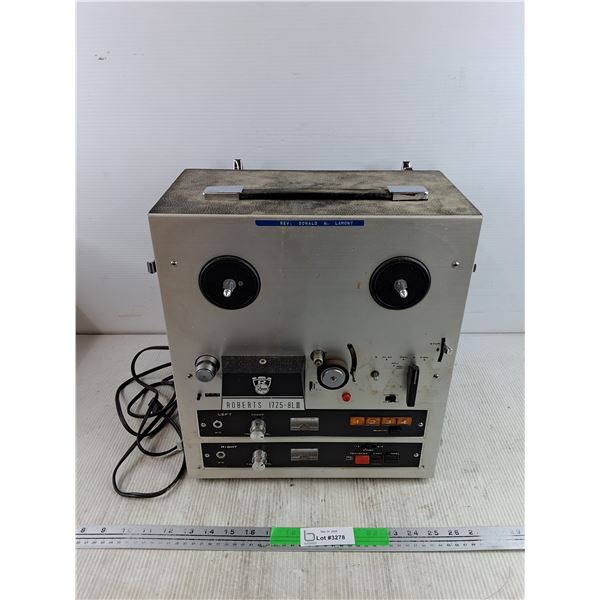 Vintage Rheem Roberts 1725 - 8L Tape Recorder - As Is, Needs Repair - PICK UP