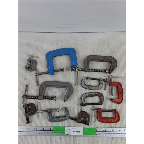 Assorted C Clamps 1" - 3"
