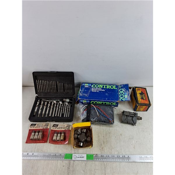 Drill Bits, Lisle Brake Caliper Socket Set, U Joint, Electronic Brake Control, Ammco Ridge Reamer