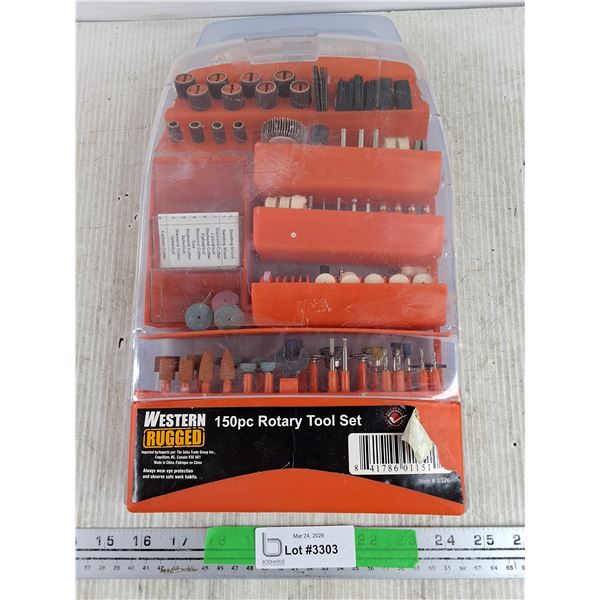 Western Rugged 150 pc Rotary Tool Set - New