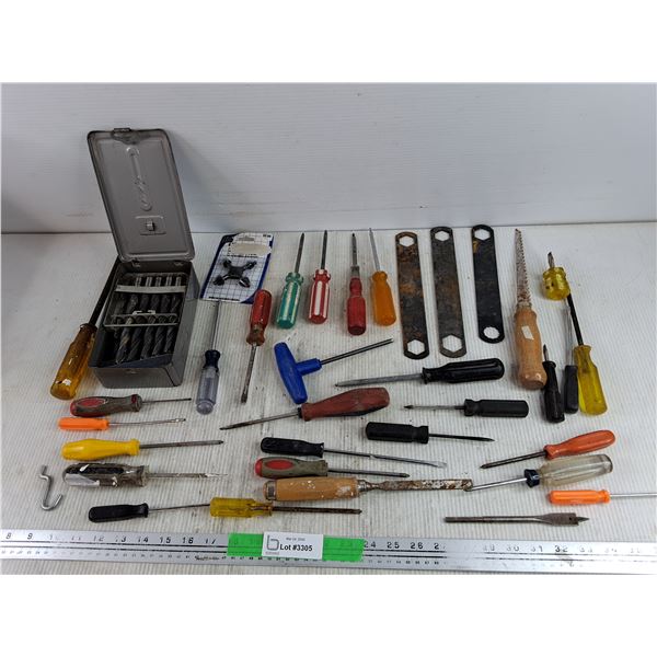 Screwdrivers, Drill Bits, Hole Saw, Wrenches