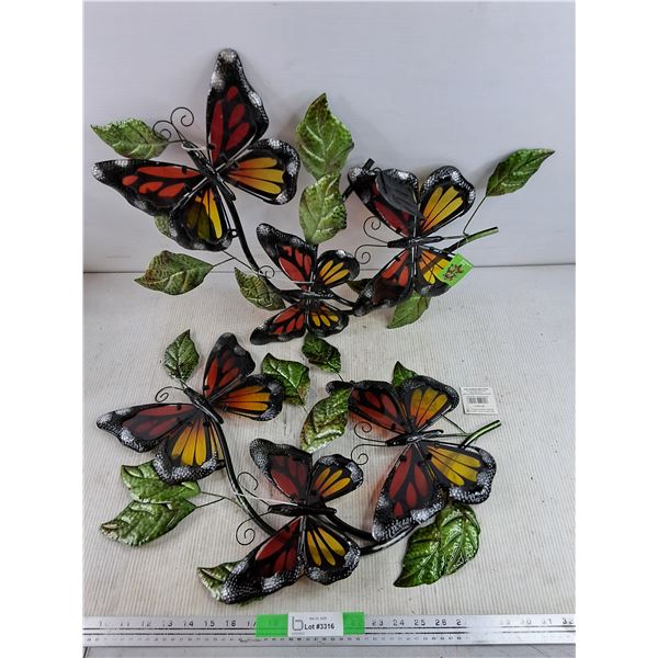 (2) Butterfly Wall Decorations