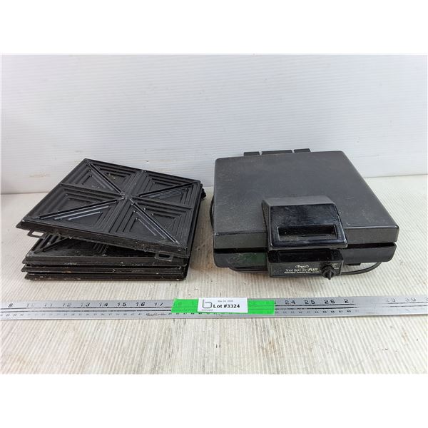 Dazey Short Order Chef Plus Waffle Baker/Sandwich Maker/Griddle - Powers On, As Is -PICK UP