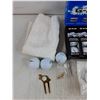 Image 2 : Assorted Golf Balls, (3) Towels, Misc