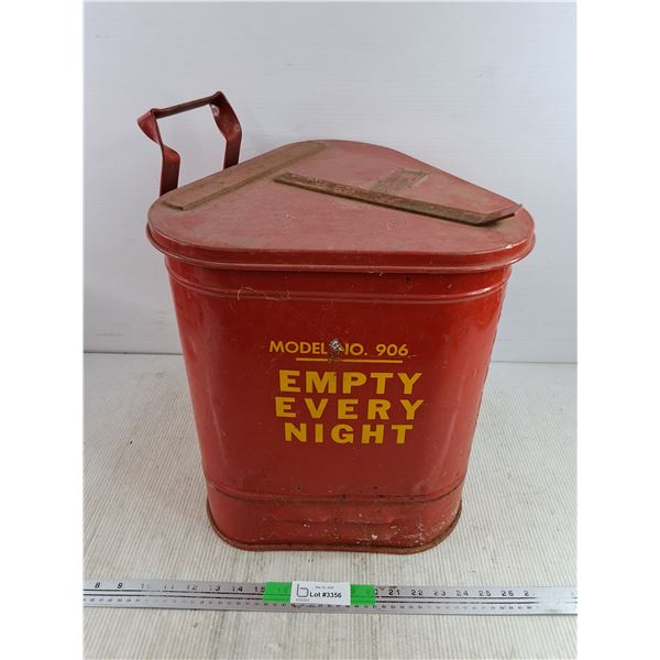 Vintage Metal Cigarette Butts Can Model No. 906