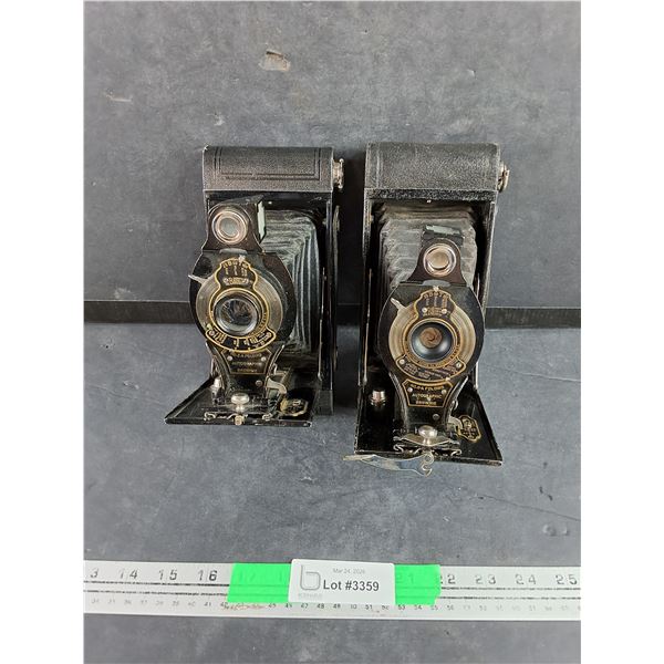 (2) Antique Brownie Film Cameras - As Is