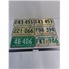 Image 1 : (6) Saskatchewan License Plates from 1965 - Modern