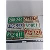 Image 1 : (6) Saskatchewan License Plates from 1965-1975