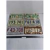Image 1 : (6) Saskatchewan License Plates from 1957-Modern