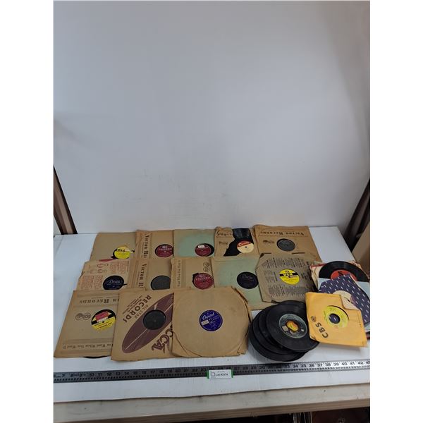 Large Quantity of Assorted Vintage LP's & 45's