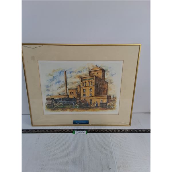 Framed "The Hoeschen-Wentzler Brewing Company" 24" x 19" Print by Terry Curtis - Glass is Broken