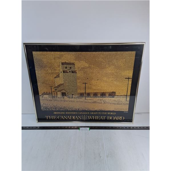 * Framed "The Canadian Wheat Board" 29" x 23" Print by R.W.Boyson - PICK UP