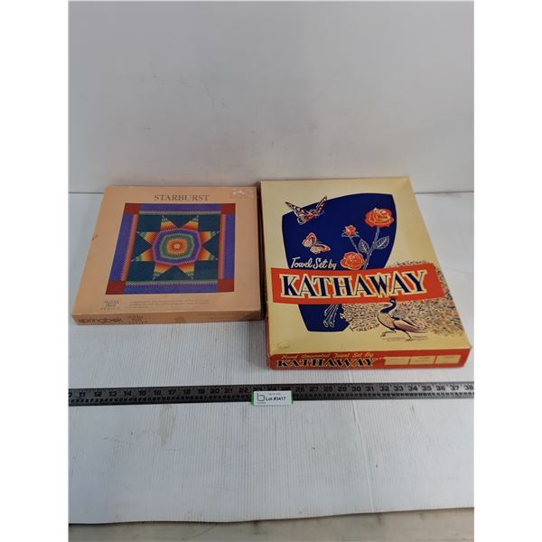 NOS Kathaway Towel Set, Springbok Starburst 500-Piece Jigsaw Puzzle