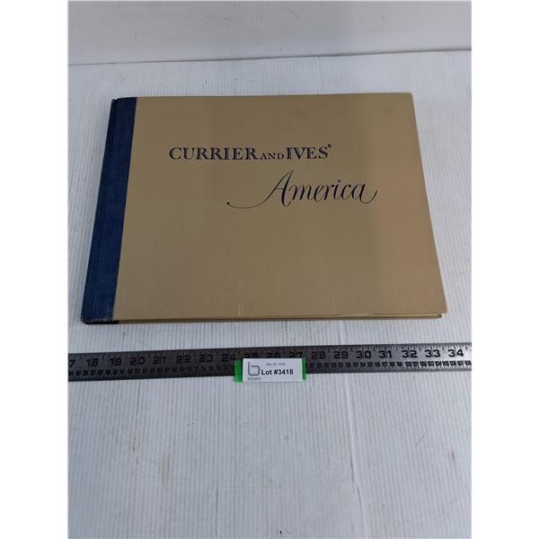 Currier & Ives "America" Hard Cover Book Published in 1952