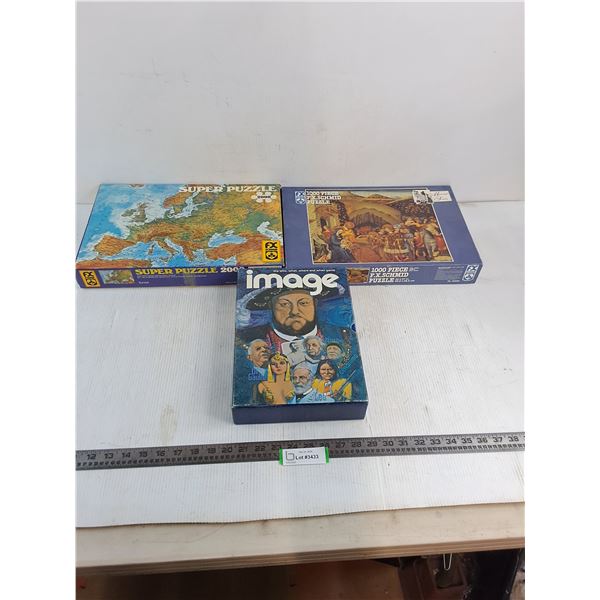 (2) Jigsaw Puzzles (2000 & 1000 Pieces), Image "Personality Profiles" Board Game