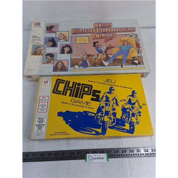 (2) Vintage Board Games (CHiPs, Babysitter's Club)