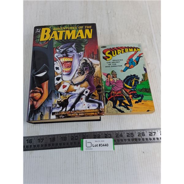 (2) Super Hero Books (Batman Hard Cover & Superman Paperback)