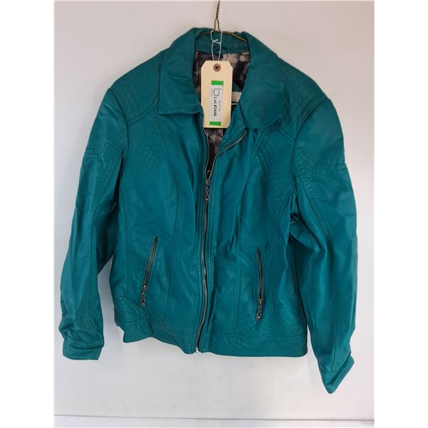 * Cleo Ladies Large Faux Leather Jacket