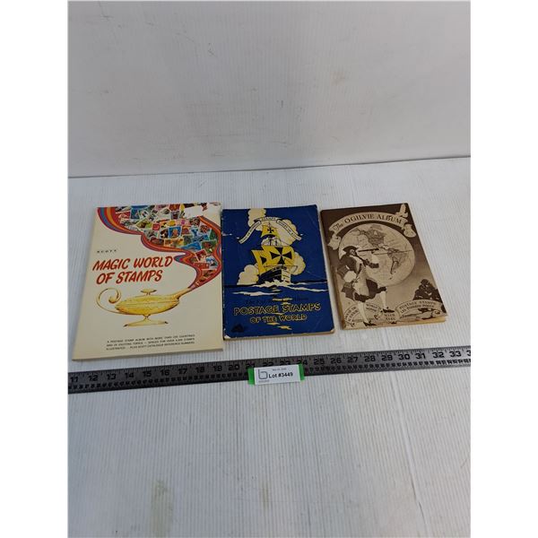 (3) Postage Stamp Albums