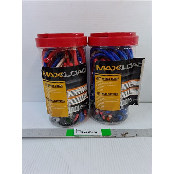 (2) Containers of Maxload Bungee Cords- Appear New