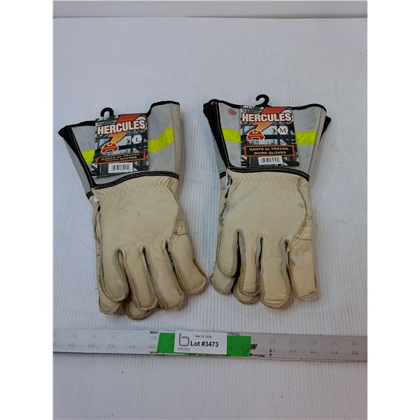 (2) Pairs of Hercules Insulated Work Gloves- M & L