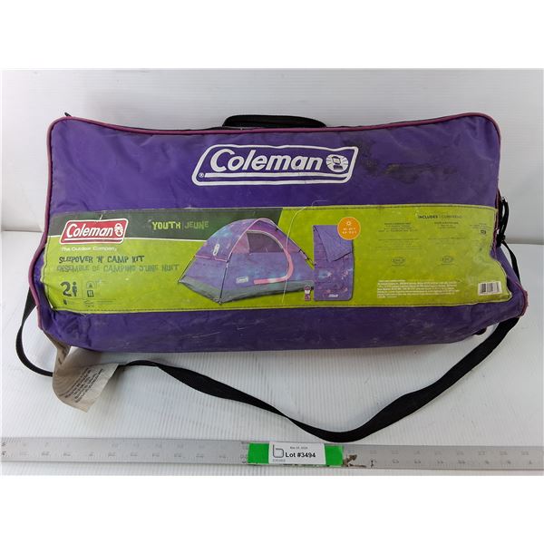 Coleman Youth Sleepover Tent Set- Pickup Preferred