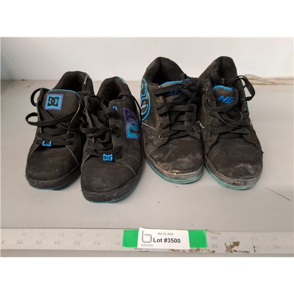 (2) Pairs of Youth Shoes: Heelys- 5 & DC-6