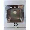 Image 1 : Metal Kitchen/Laundry Sink 20" x 20.5" x 6.5"- Cannot Ship