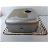 Image 3 : Metal Kitchen/Laundry Sink 20" x 20.5" x 6.5"- Cannot Ship