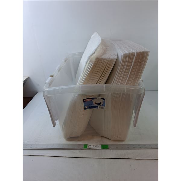 Plastic Tote & Oil Absorbent Pads- Cannot Ship