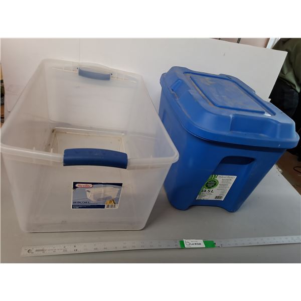 *(2) Storage Totes Up to 26" x 15" x 11."- Cannot Ship