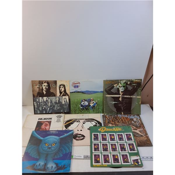 (8) Records- Foreigner, American View, Gerry Raferty, Rush Fly By Night