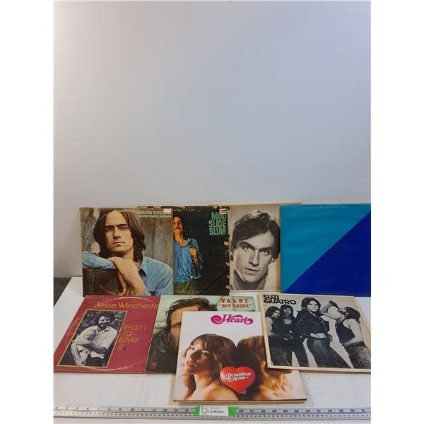(8) Records- James Taylor, Mud Slide Slime, Jesse Winchester,  Valdy, Heart, Suzi Quatro