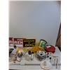 Image 1 : For Rent, Beware Of Dog Sign, 12V Battery Charger, Poly Rope, Aluminum Burner Covers, Vintage Light