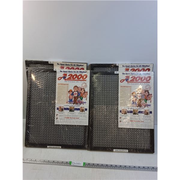 (4) Smart Choice For Air Filtration Permanent Air Filter 19.3/4"x15.3/4" - PICK UP